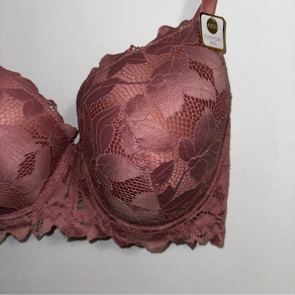 NWT Adrienne Vittadini Studio Everyday Bra Size 40DDD rose color - Picture 3 of 8